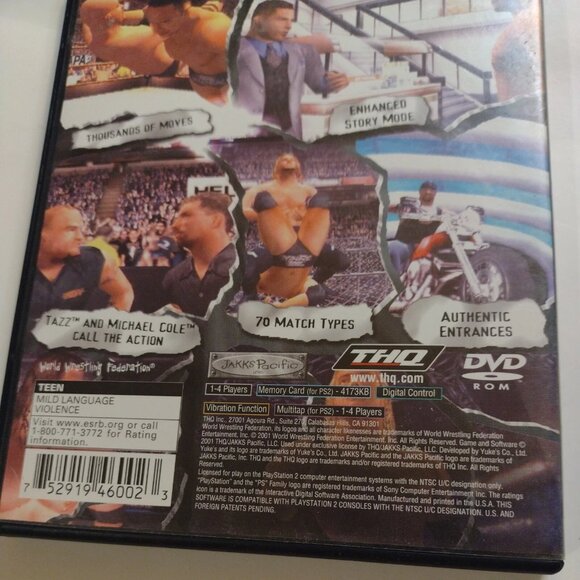 WWE SmackDown ! Just Bring It Black Label (Sony PlayStation 2, 2002) No Manual. - Picture 8 of 9